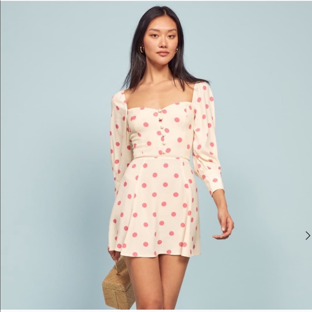 Reformation Lumiere Polka Dot Dress ✨